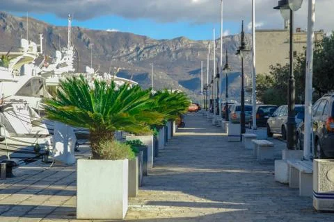 A path along the marina Stock Photos