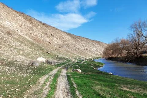 Path along the river Stock Photos