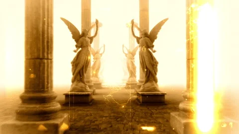 The Path Of Angels Sepia Grade Stock Footage 273494821