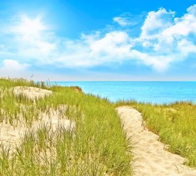 Path baltic sea Foto stock