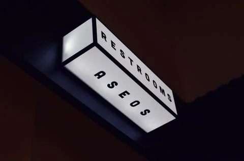 The Path to the Bathroom Stock Photos