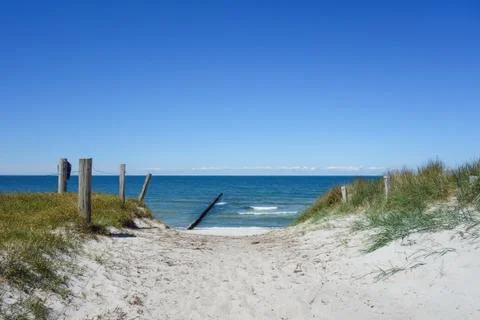 Path to the beach on a dune 写真素材