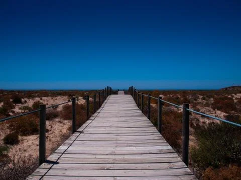 Path to the beach Stock Photos