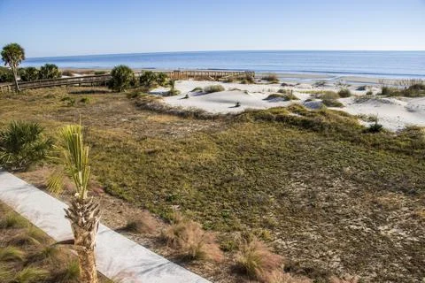 Path to the beach Stock Photos