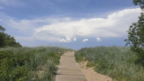 Path to the beach Stock Photos