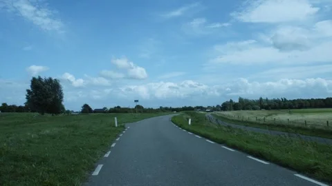 Path Between A Field Of Grass Video stock 247141233