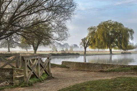Path between ponds Stock Photos