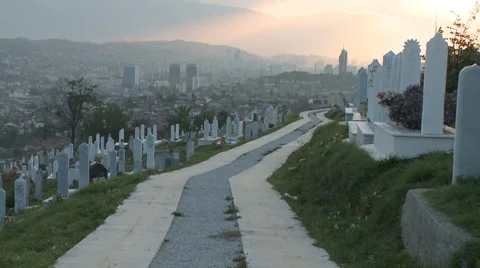 Path between tombs 2 動画素材 8661645