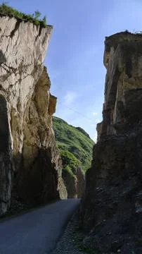 Path Between Two Hills Stock Photos