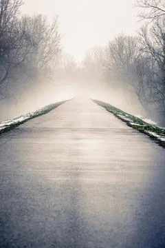 The path in canadian forest Stock Photos