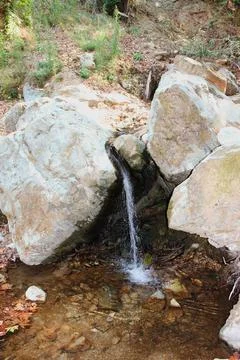 The path of the centaurs (after Cyclone Daniel) Portaria Pelion Greece Stock Photos