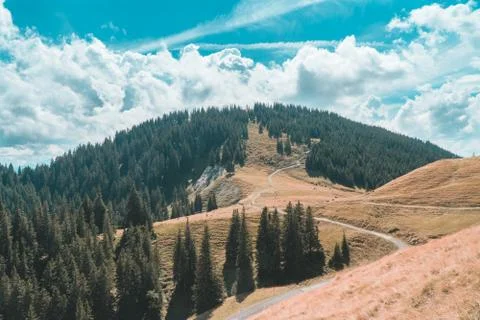 Path into the clouds 写真素材