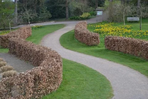 A Path Curving Foto stock