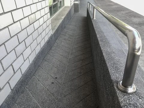 The path for disabled people.. Stock Photos