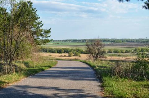 The path down. Stock Photos