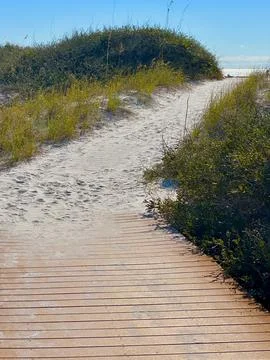Path to the Dunes at Fort Pickens Stock Photos