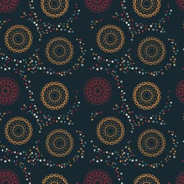 Path of endeavour seamless pattern Stock Illustration