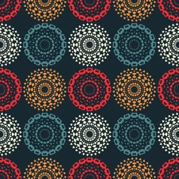 Path of endeavour symmetry seamless pattern Illustrazione stock