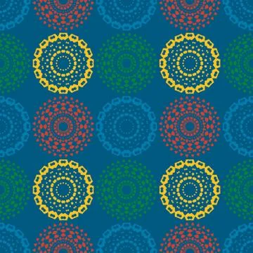 Path of endeavour symmetry seamless pattern Illustrazione stock