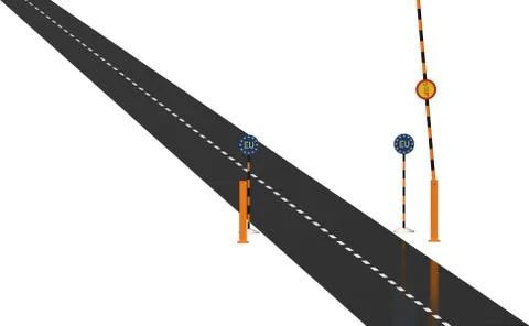 Path to the EU Stock Illustration