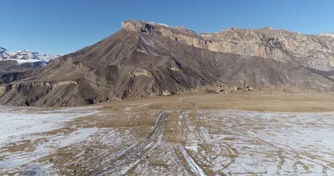 Path to the farm in the Dolomites Stock Footage 85684582