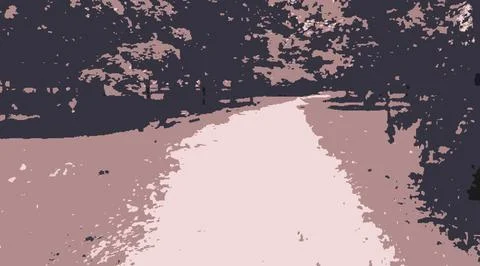 Path  in the forest pixel art Stock Illustration