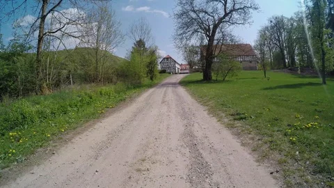 A path in the forest at springtime Stock Footage 129081285