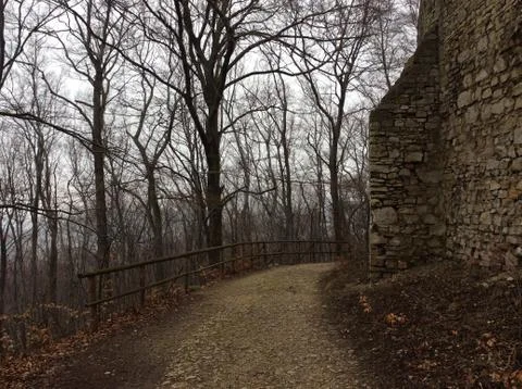 Path to the fortress Foto stock