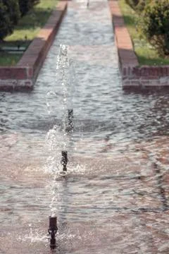 Path fountain Stock Photos