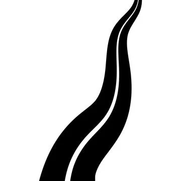 Path to future black curves road, growth, transformation, and futuristic vision Illustrazione stock