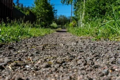 Path to the garden. Stock Photos