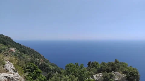 Path of Gods in amalfi coast Stock Footage 139468530