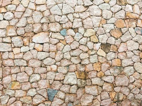 Path of granite stones Stock Photos