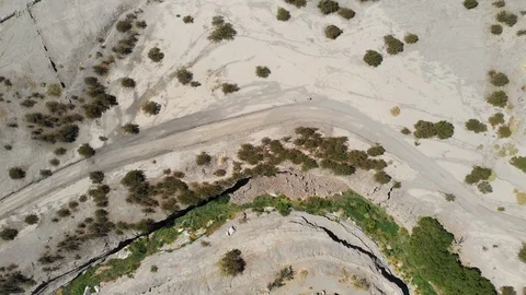 The path of the Incas inside Atacama desert Andes mountains aerial view Vídeo Stock 117096270