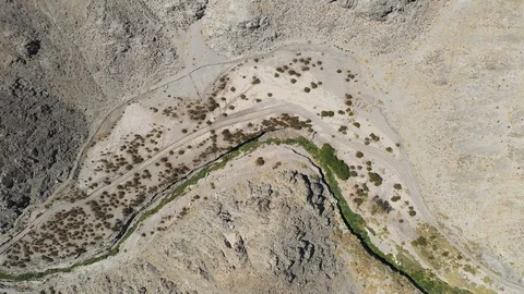 The path of the Incas inside Atacama desert Andes mountains aerial view Stock-Footage 117098953