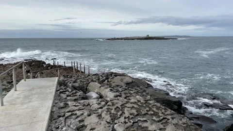 Path Leading To Ocean With Small Atlantic Islands Nearby 스톡 동영상 142900353