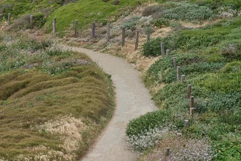 Path leading to Sutro baths Stock Photos