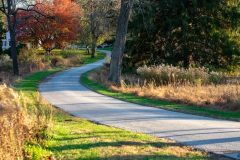 A Path Leading Up To the Willcox Memorial Library at Valley Forge Stock Photos