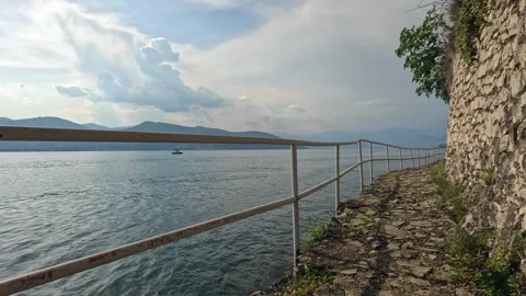 Path of love to the lake Stock Footage 262334426