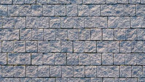 Path made of grey rocks in cube form Stock Photos