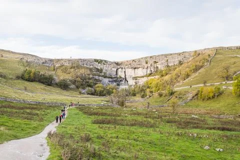 Path to Malham Cove Stock Photos