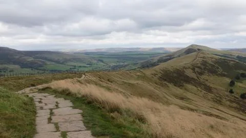 The path to Mam Tor Stock Photos