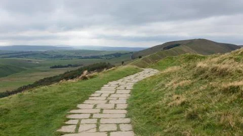 The path to Mam Tor Stock Photos