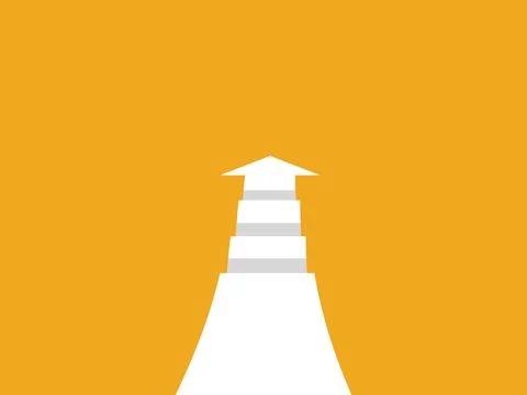 Path with many obstacles  business concept Stock Illustration