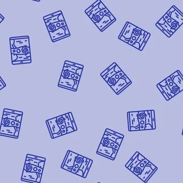 Path map hurricane disaster line vector seamless pattern Stock Illustration