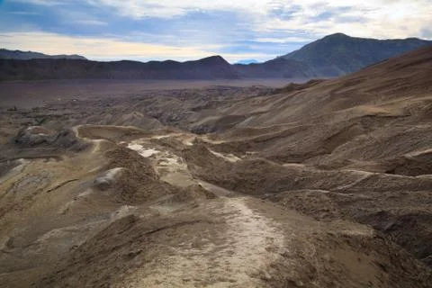 Path to Mount Bromo volcano, East Java, Surabuya, Indonesi Stock Photos