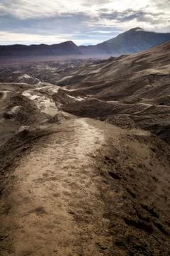 Path to Mount Bromo volcano, East Java, Surabuya, Indonesi Stock Photos