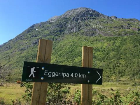 The path up the mountain Eggenipa Stock Photos