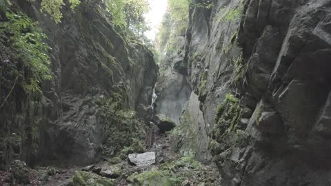 Path in mountain gorge Stock Footage 231252286