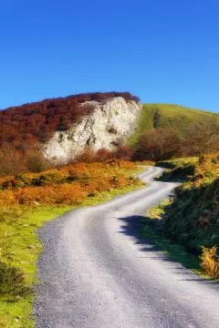 Path in the mountain Stock Photos